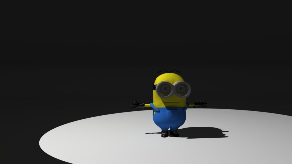 Modelisation d'un minion en idle pose