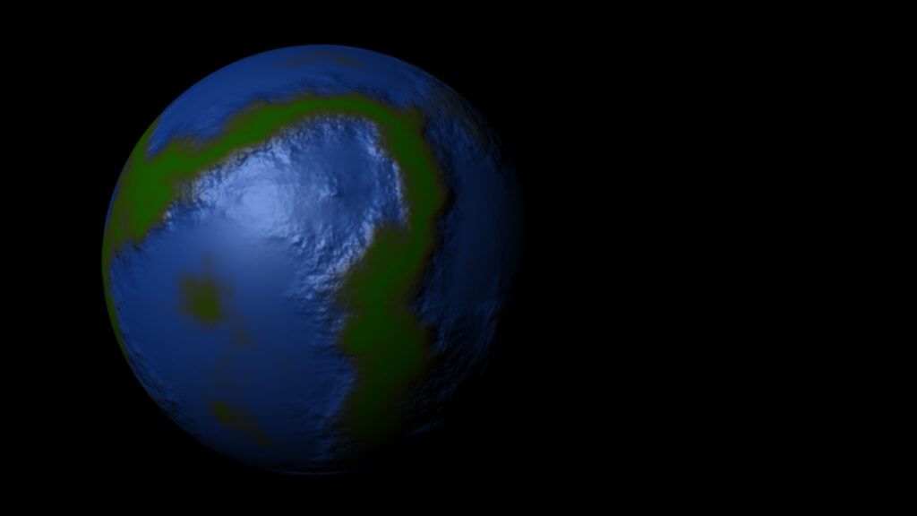 Planete crée en procedural